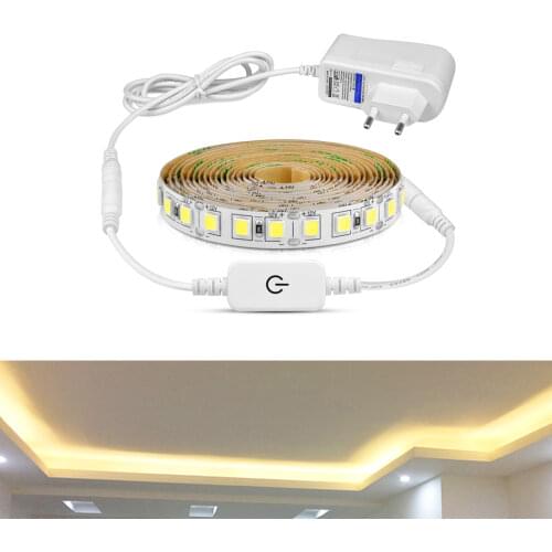 Touch Sensor LED Strip lamp 12V Dimmable RGB Diode LED Tape Neon LED light Strip DIY Bedroom Backlight Cabinet Kitchen lighting
