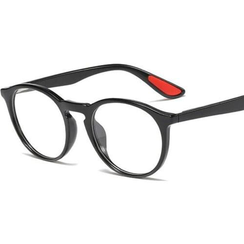 Vintage Transparent Womens Round Glasses Clear Lens Myopia Nerd Glasses Frame Spring hinge Womens Eyeglasses Frame