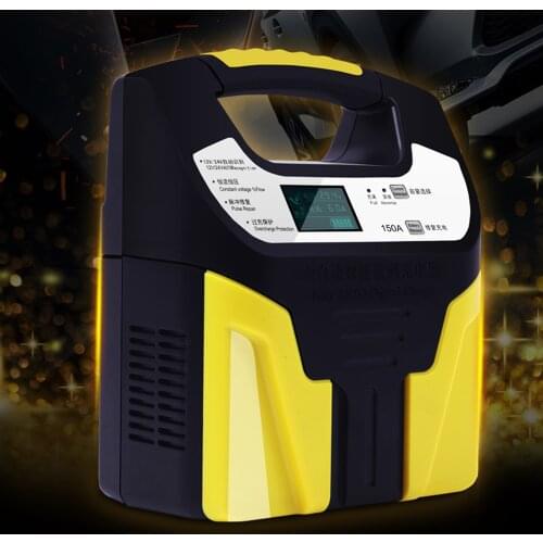 12V 24V Car Lead Acid Battery Chargers Auto Motorcycle Truck Smart Fast Battery Charger Fully Automatic LCD Charge