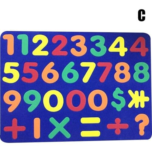 2020 New Kids Learning Letters Numbers Stereo Refrigerator Fridge Sticker Home Decoration Educational Training