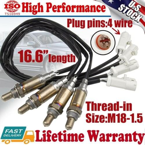 4Pcs New O2 Oxygen Sensor Down/Upstream For Ford F-150 5.4L 4.6L 4.2L 1997-2003