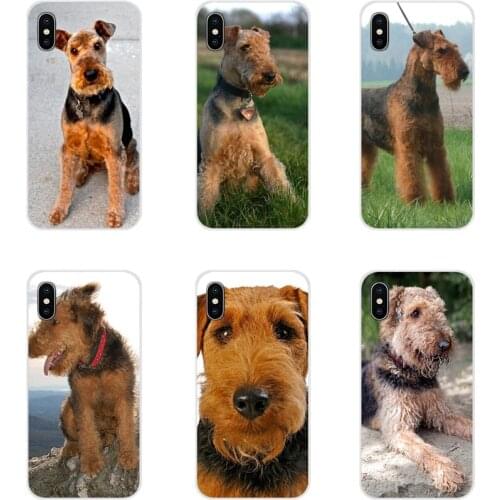 Airedale Terrier dog art Accessories Phone Cases Covers For Samsung Galaxy A3 A5 A7 A9 A8 Star A6 Plus 2018 2015 2016 2017