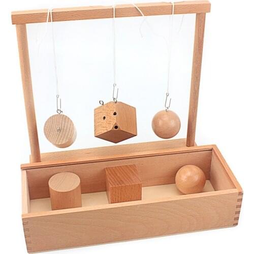 Baby Frobel Teaching Toys Gabe2 Shapes Froebel Round Cube Cylinder Solid Wood Game Toys for Children Preschool Kindergarden Gift