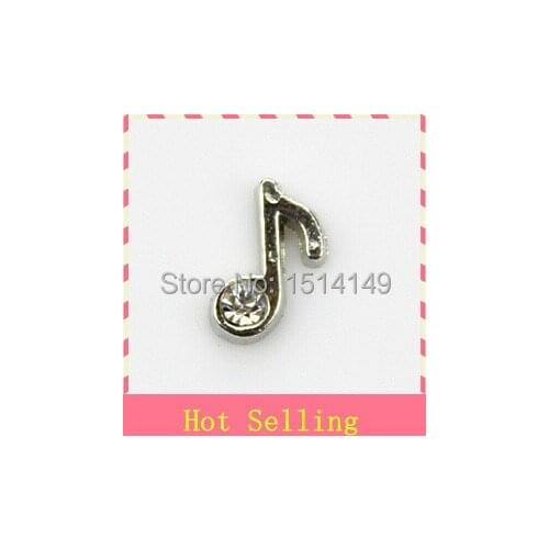 Hot selling crystal note floating charms living glass floating memory locket