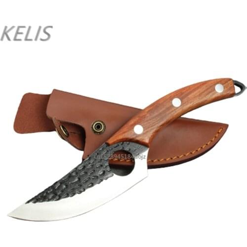 Multifunction Knives Hunting Knife Survival High Carbon Steel Forging KnifeCamping Tactical Kitchen Outdoor Cuchillos De Cocina