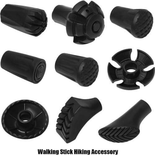 New 1 pcs New Black Nordic Walking Poles Trek Pole Nordic Style Crutch 9 styles Walking Stick Hiking Accessories Hot Sales 2021