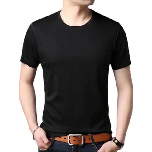 2019 new fashion summer mens T-shirt short-sleeved round neck letter printing 100%cotton mens T-shirt casual boy T-shirt top