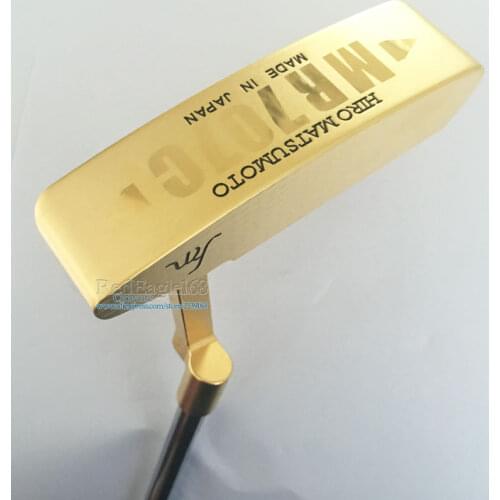 New Cooyute Golf Clubs Hiro Matsumoto MR-707C Gold color Right Hande Golf Putter and Steel Golf shaft Clubs Putter Free shipping
