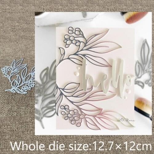 New Design Craft Metal stencil mold Cutting Dies 2pcs leaves decoration scrapbook die cuts Album Paper Card Craft Embossing