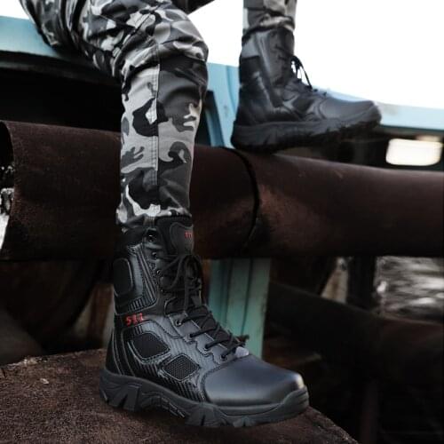 Shoe invierno seguridad mens thick quality high handmade Mens footwear causal de safety wear boot vintage summer leather winter