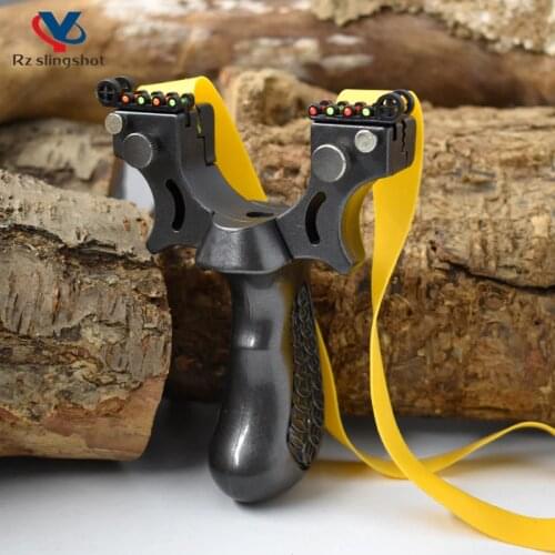 Hunting Slingshot Resin Grey High Precision Fast Press Professional Catapult with Rubber Band for Outdoor Sports Shooting New