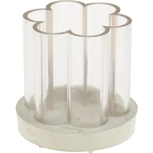 Plastic Flower Shape Candle Mold Mould for DIY Candle Making Craft Supplies