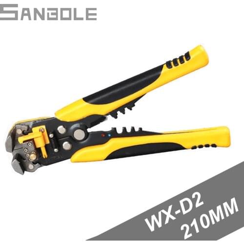Easy Stripping WX-D2 Multi-function Automatic Stripping Pliers Wire Peeling Pliers Stripping Within AWG 24-10 Range 210MM