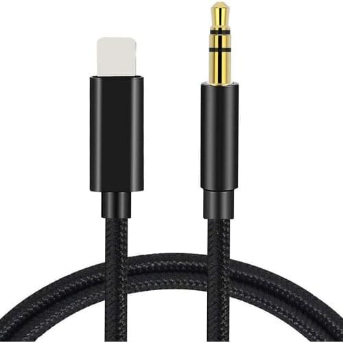Cable auxiliar macho para iPhone, adaptador de conector de auriculares, Dongle Aux para iPhone 11/12Pro/X/XR/SE/3,5, 8/7mm