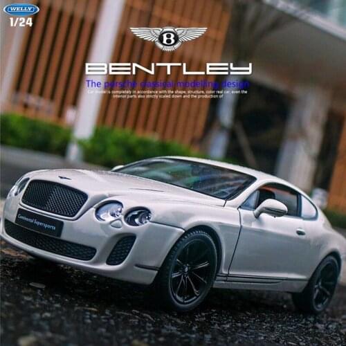Welly 1:24 Bentley Continental Supersports Alloy Model Car Simulation Decoration Collection Gift Toy Die Casting Model Boy Toy
