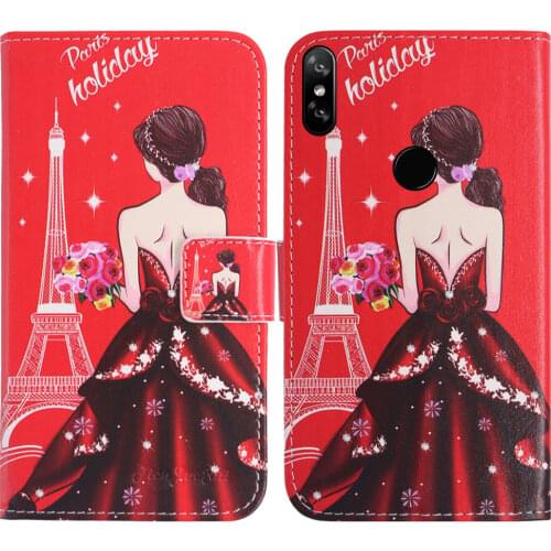 TienJueShi Elegant Cartoon Style Protective Flip Leather Cover Phone Case For Gigaset GS290 GX290 Pouch Shell Wallet Etui Skin