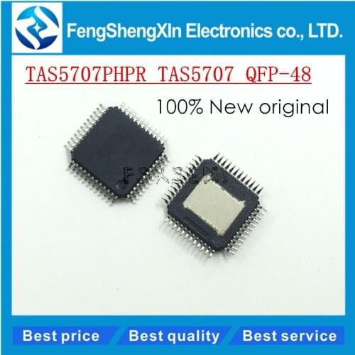 10pcs/lot New TAS5707 TAS5707PHPR QFP48 20-W STEREO DIGITAL AUDIO POWER AMPLIFIER WITH EQ AND DRC