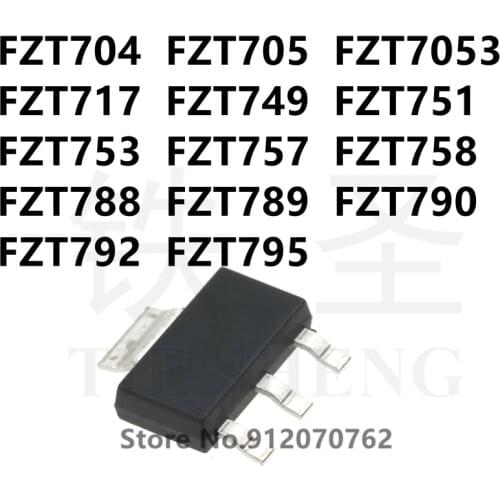10PCS/LOT original FZT704 FZT705 FZT7053 FZT717 FZT749 FZT751 FZT753 FZT757 FZT758 FZT788 FZT789 FZT790 FZT792 FZT795 SOT-223