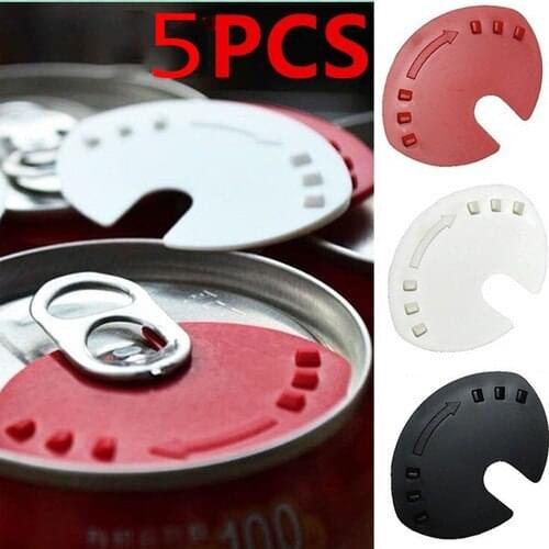 5PCS Kitchen Beverage Can Lid Soda Beverage Drink Snaps Tops Cover Beer Champagne Wine Bottle Halloween Christmas