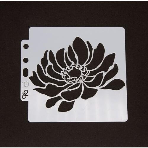 5PCS New flower Layering Stencils Drawing Color Spray stencil DIY Scrapbook photo album DIY Paper Card Crafts