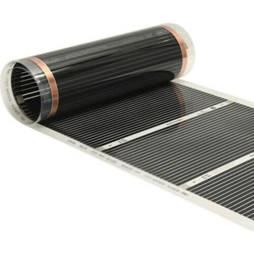 50cm*2m Electric Heating Film Infrared Underfloor Foil Warming Mat 220V 220W Floor Heating Systems & Parts