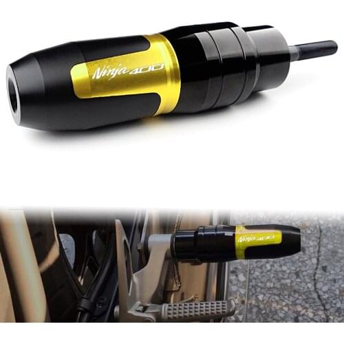 For Kawasaki Ninja 400 Ninja400 Motorcycle CNC Accessoires Falling protection Exhaust Slider Crash pad slider with logo