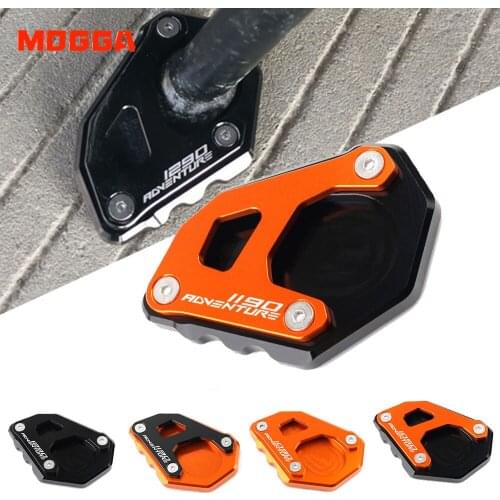 Motorcycle Aluminum CNC Accessories For Adventure 1290 1050 1090 1190 Adventure Side Stand Enlarger Kickstand Enlarge Plate Pad