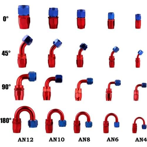 Automobile Joint Modification 0-180 Degree Detachable Quick Oil Cooling Joint Aluminum Alloy Oil Pipe Joint