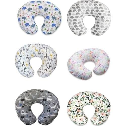 Newborn Baby Nursing Pillow Case Floral Pattern Slipcover Maternity Breastfeeding U-Shaped Pillowcase Infants Feeding Milk 69HE