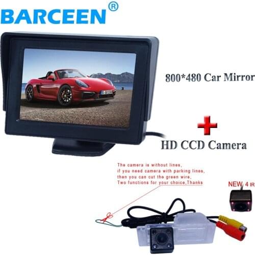 4.3"Tft Lcd Color Camera+Night Vision Car Rear View Camera for Aveo2012Cruze Hatchback wagon2012Opel Mokka 2012 SRX CTS