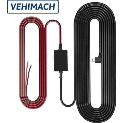 Dashcam Cable Car Dash Cam Wire Mini Micro USB Charger Line Universal For Mirror DVR Dashcam GSP Navigation 12/24V To 5V 2.5A
