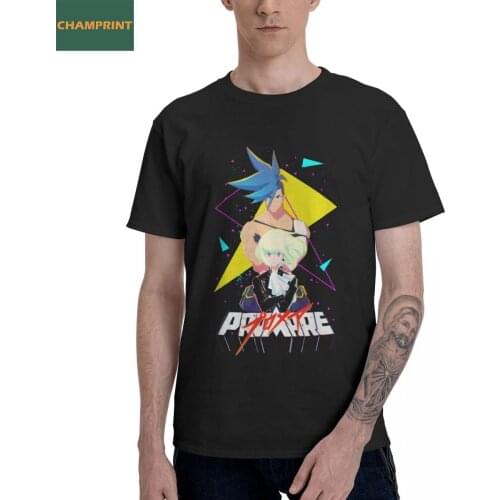 PROMARE Galolio T Shirts Mens Cotton Casual T-Shirts Crewneck Anime Tees Short Sleeve Clothing Summer