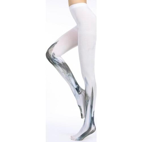 Fashion Sexy Designs Cloud Digital Print Tights Womens Pantyhose Ladies Thick Soft Stockings