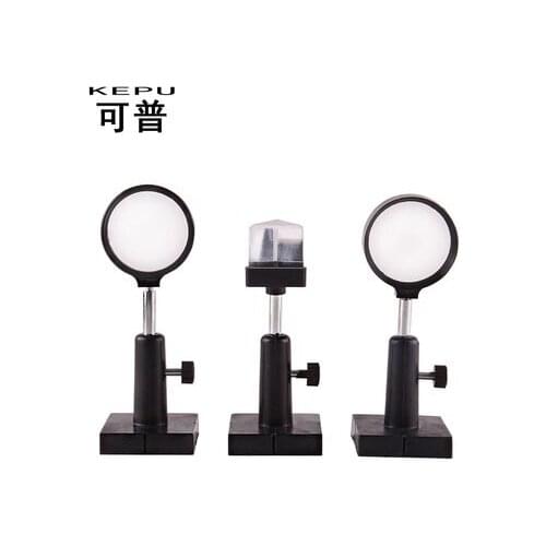 Prism lens And the bracket Physical optics laboratory equipment Convex lens concave prism set free shipping