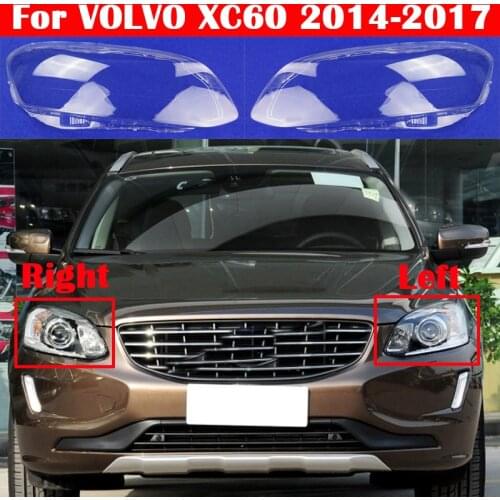 Car Front Lampshade T5 T6 Headlamp Transparent Headlight Shell Caps Auto Glass Lens Cover For VOLVO XC60 2014-2017