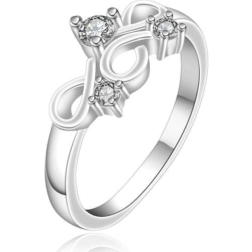 Lose Money Promotions! silver-plated engagement ring insets crown opal sport