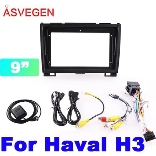 9" Car Radio Fascia Frame For Haval H3 Car Dvd Frame Install Panel Dash Mount Installation Dashboard