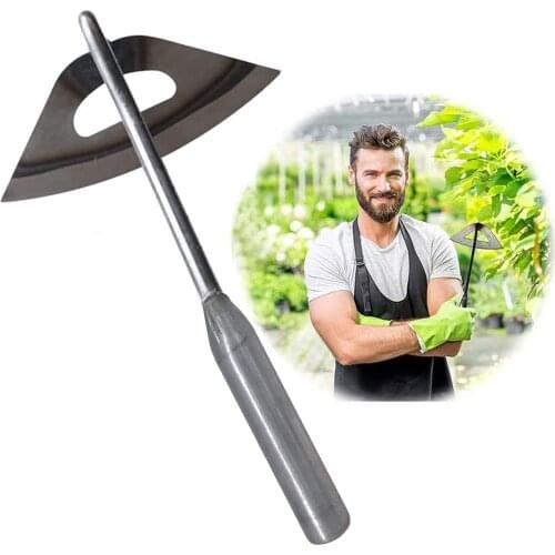 Hand Hoe Lightweight Hand-held Hardened Hollow Hoe Garden Edger Weeder Sharp Gardening Weeding Tool for Backyard Weeding Plant