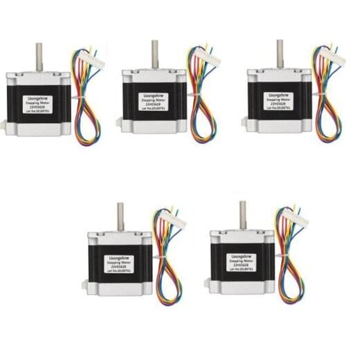 5pcs Nema 23 2.8A Stepper motor 57 motor 4-lead stepper motor 23HS5628 step motor for CNC Laser Grind engraving machine tools