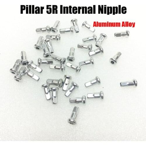 Pillar 5R Internal Nipples FG 2.3 14G thread Material Alloy Pro 7 bicycle nipples round head hidden Bike Spoke Nipples