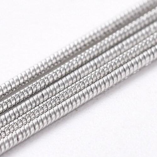 10m 0.9mm Soldered 304 Stainless Steel Snake Chains for Jewelry Making DIY Bracelet Necklace Accessories Findings 0.9mm