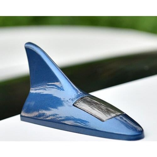 LED Signal Antenna Universal Car Roof Radio Shark Fin Antenna Piano Paint Decoration For Honda Toyota Nissan Vw Bmw Accessories