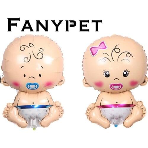 10/50pcs Big Baby Boy Girl Shape Balloons 1st Birthday Balloon Baby Shower Helium for Baby Gender Reveal Birthday Party Decor