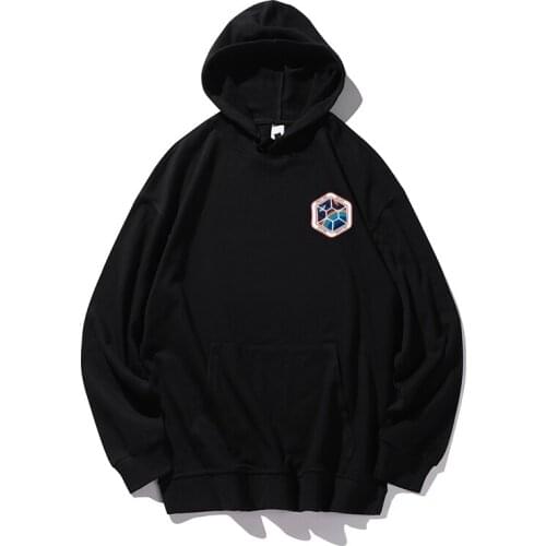 Womens fashion printed long-sleeved multi-code pullover personality hooded sweatshirts women