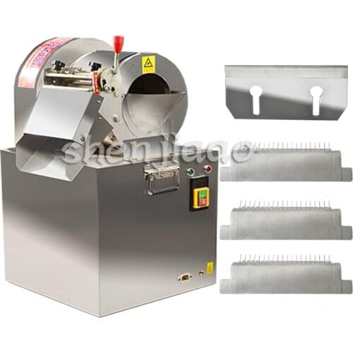 300KG/H Electric Commercial Vegetable Cutter Machine Stainless Steel Potato lemon cutter slicer Potato Fries Cutting Machine 1pc
