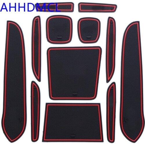 Car Anti-Dirty Pad Door Groove Gate Slot Cup Armrest Storage Pad Anti-Slip Mat For Chevrolet Sail 2010 2011 2012 2013