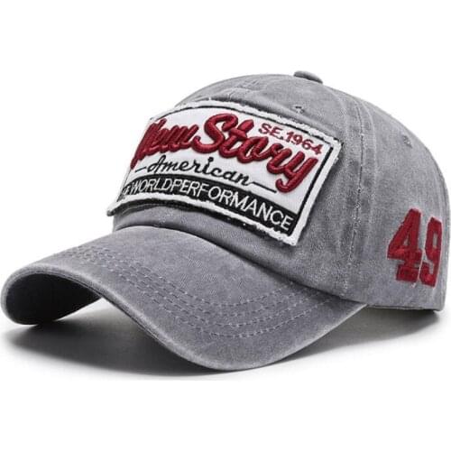 Men Women Washed Cotton Patch Letter Embroidery Baseball Cap Snapback Cap Adjustable Size Casual Sports Cap Couples Hat Sombrero