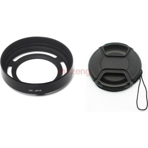 LH-X10 Metal Lens Hood+Filter Adapter Ring+52mm cap For Fujifilm fuji FinePix X10 x20 x30 camera black silver