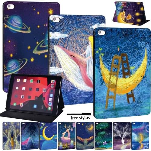 Tablet Case for Apple Ipad 8 2020 8th Gen 10.2 Inch Anti-Fall Cover Case + Free Stylus
