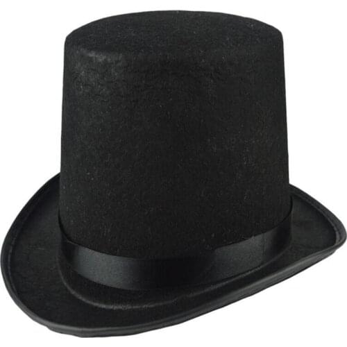 Black Kids Children Hats Magician Circus Top Birthday Party Carnival Halloween Festivals Hat Cap